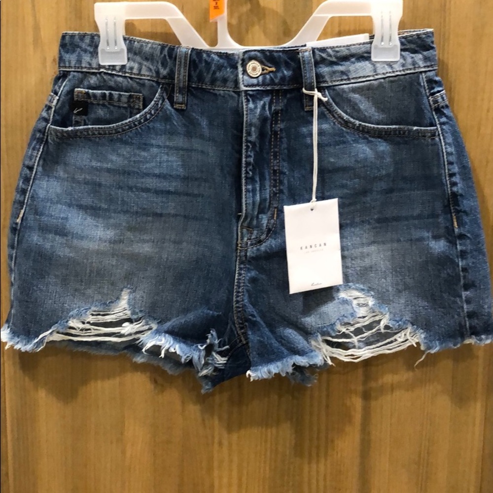 Hazel High Rise Denim Shorts